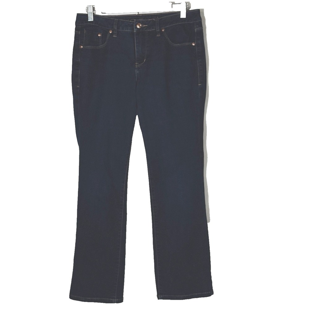 Jag Jeans Womens 10P Mid-Rise Bootcut Dark Wash Blue Stretch Western Glove 31x28